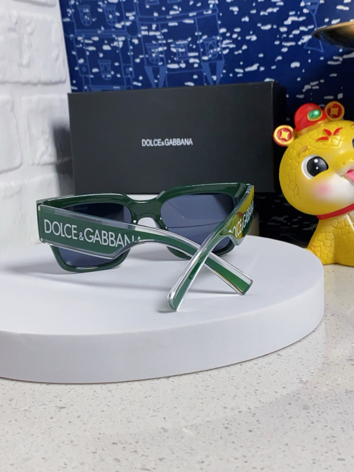 Dolce & Gabbana Rectangular Blue Lens Sunglasses for Men & Women - 399461 - detail image 2