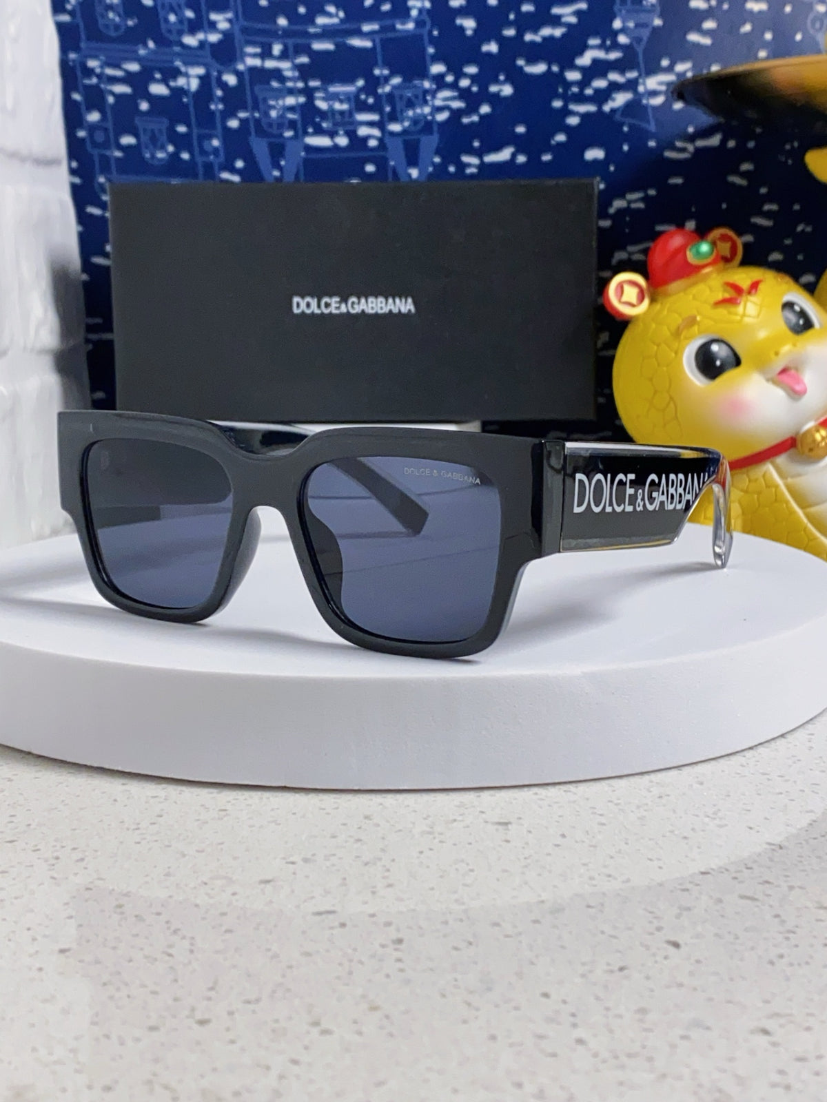 Dolce & Gabbana Rectangular Blue Lens Sunglasses for Men & Women - 399463