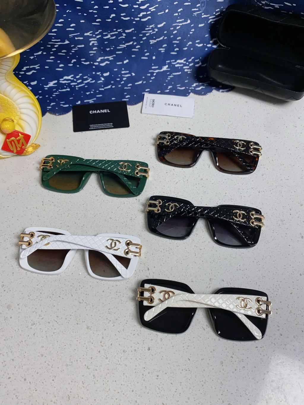 Chanel Oversized Silver Lens Sunglasses for Men & Women - 398610 - detail image 11