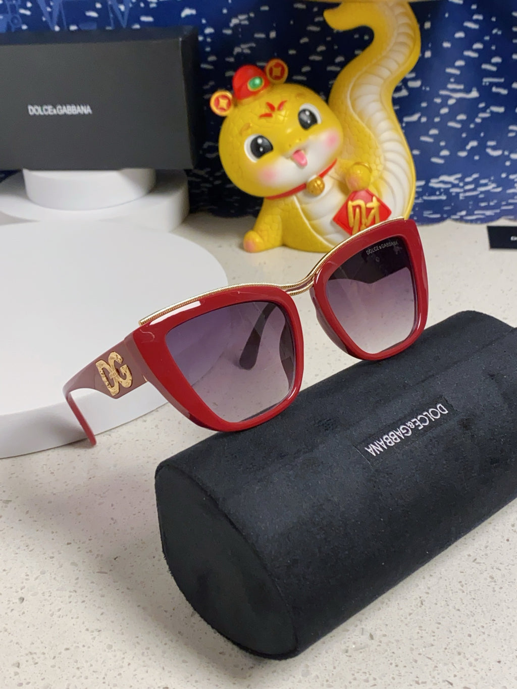 Dolce & Gabbana Cat-Eye Red Lens Sunglasses for Men & Women - 450037 - detail image 10