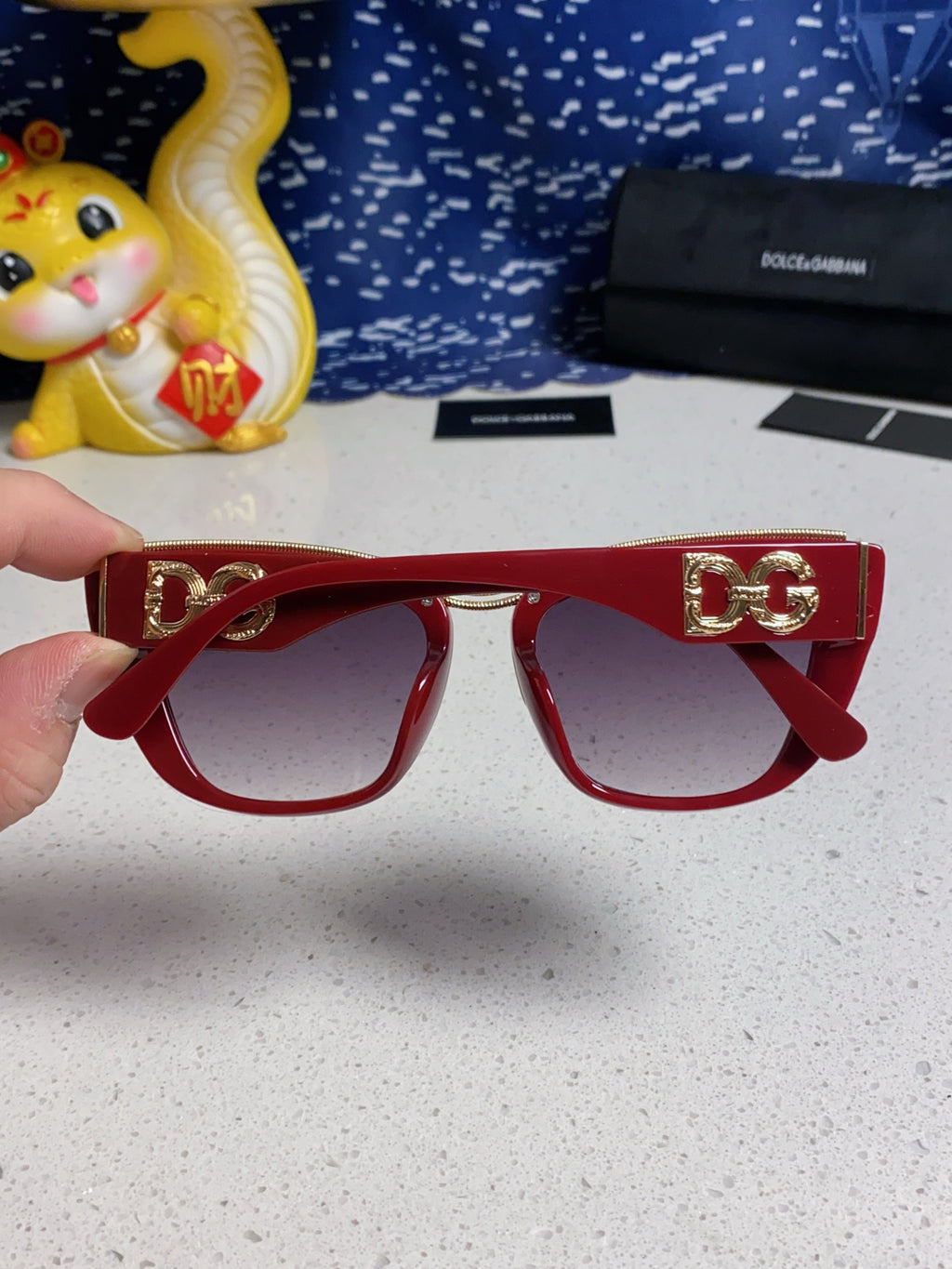 Dolce & Gabbana Cat-Eye Red Lens Sunglasses for Men & Women - 416566 - detail image 5