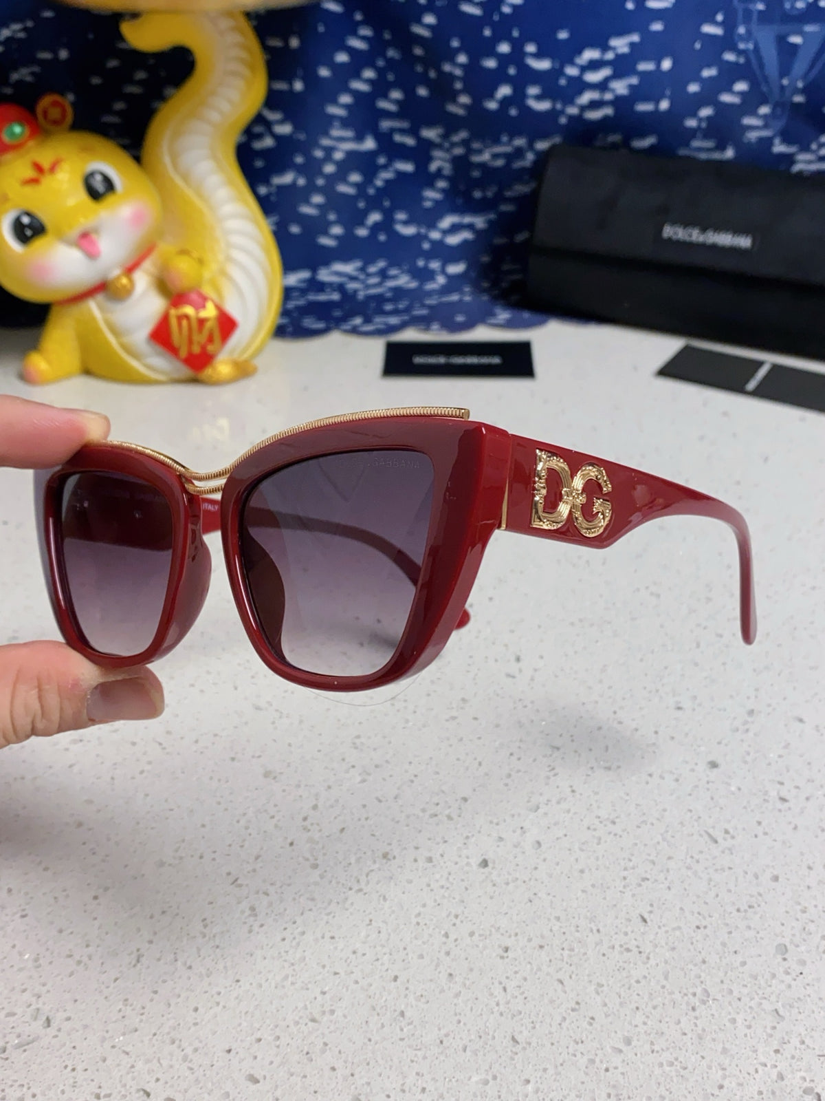 Dolce & Gabbana Cat-Eye Red Lens Sunglasses for Men & Women - 450037 - detail image 6