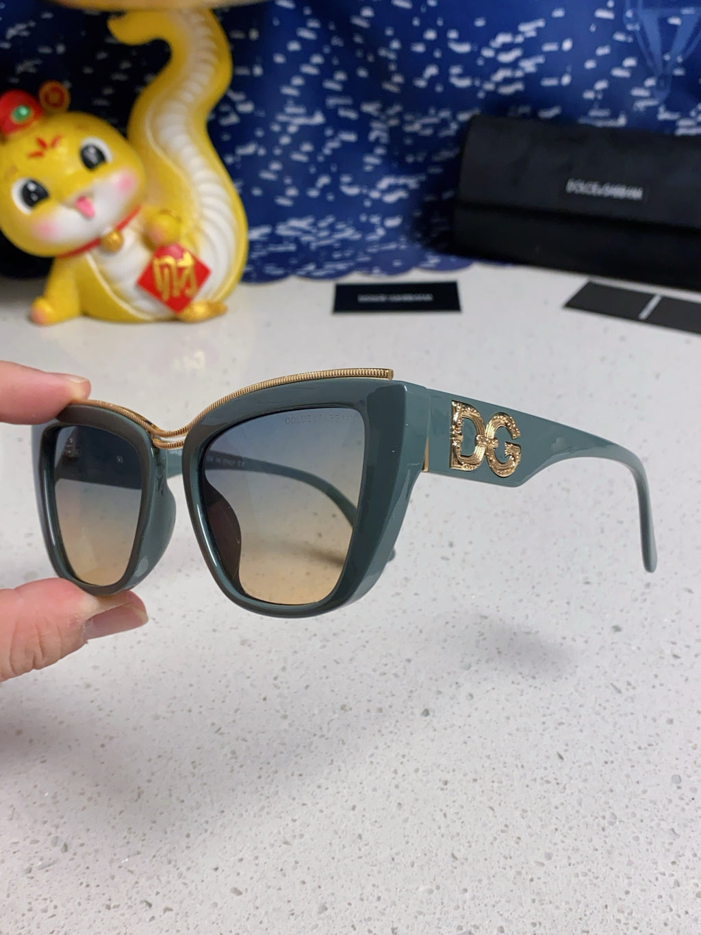 Dolce & Gabbana Cat-Eye Silver Lens Sunglasses for Men & Women - 416567 - detail image 6
