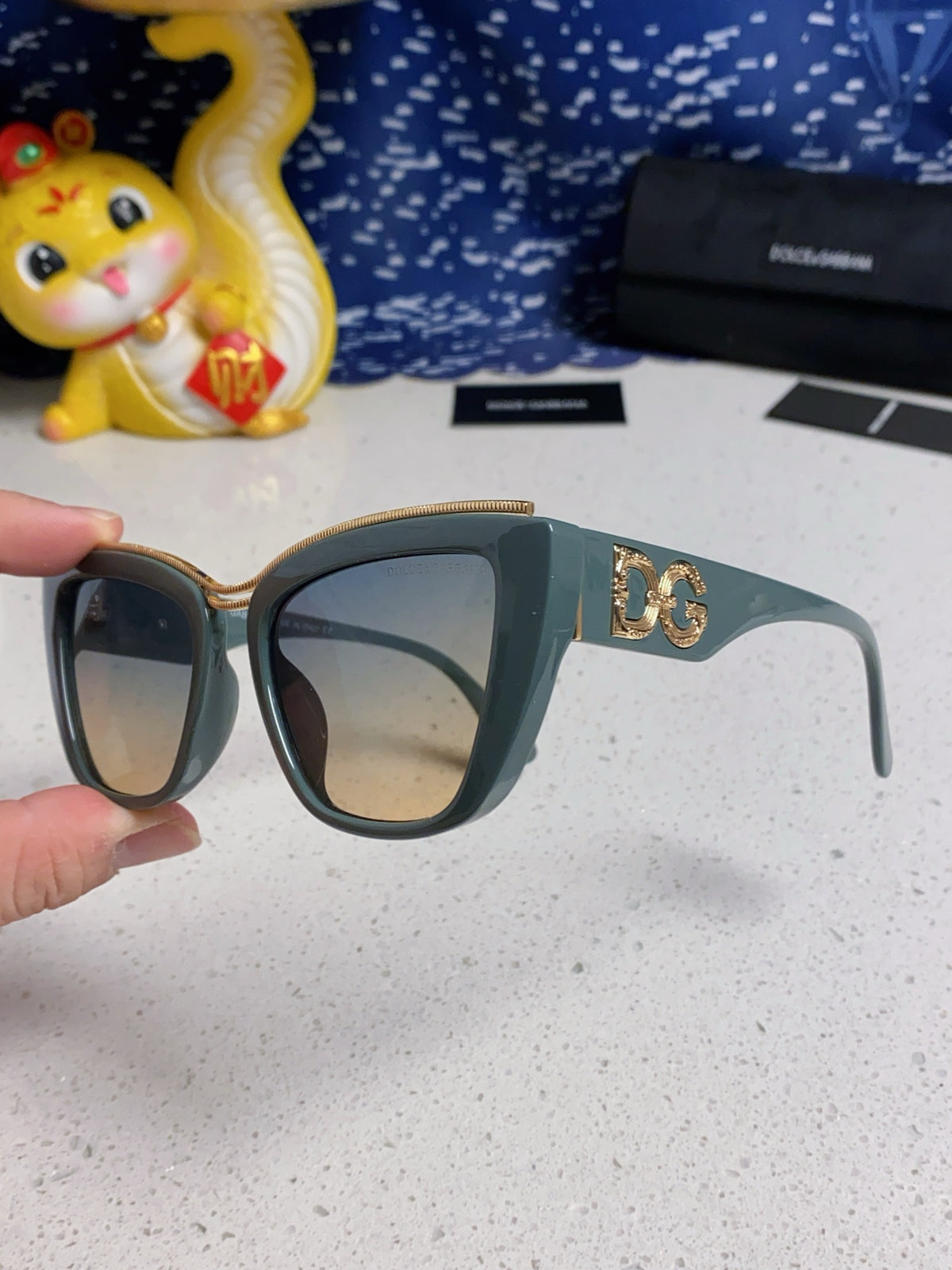 Dolce & Gabbana Cat-Eye Silver Lens Sunglasses for Men & Women - 416567 - detail image 6