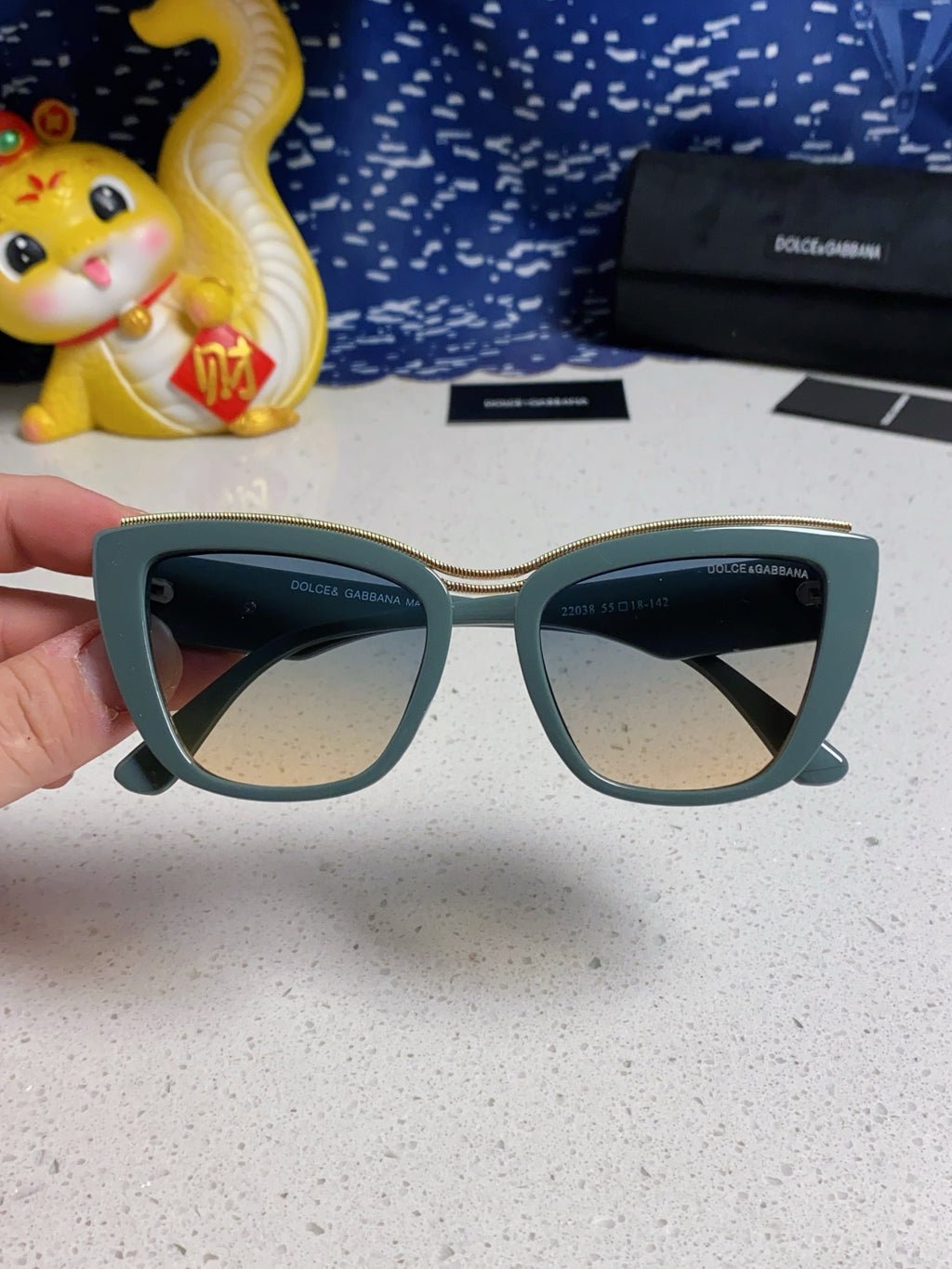 Dolce & Gabbana Cat-Eye Silver Lens Sunglasses for Men & Women - 416567 - detail image 4