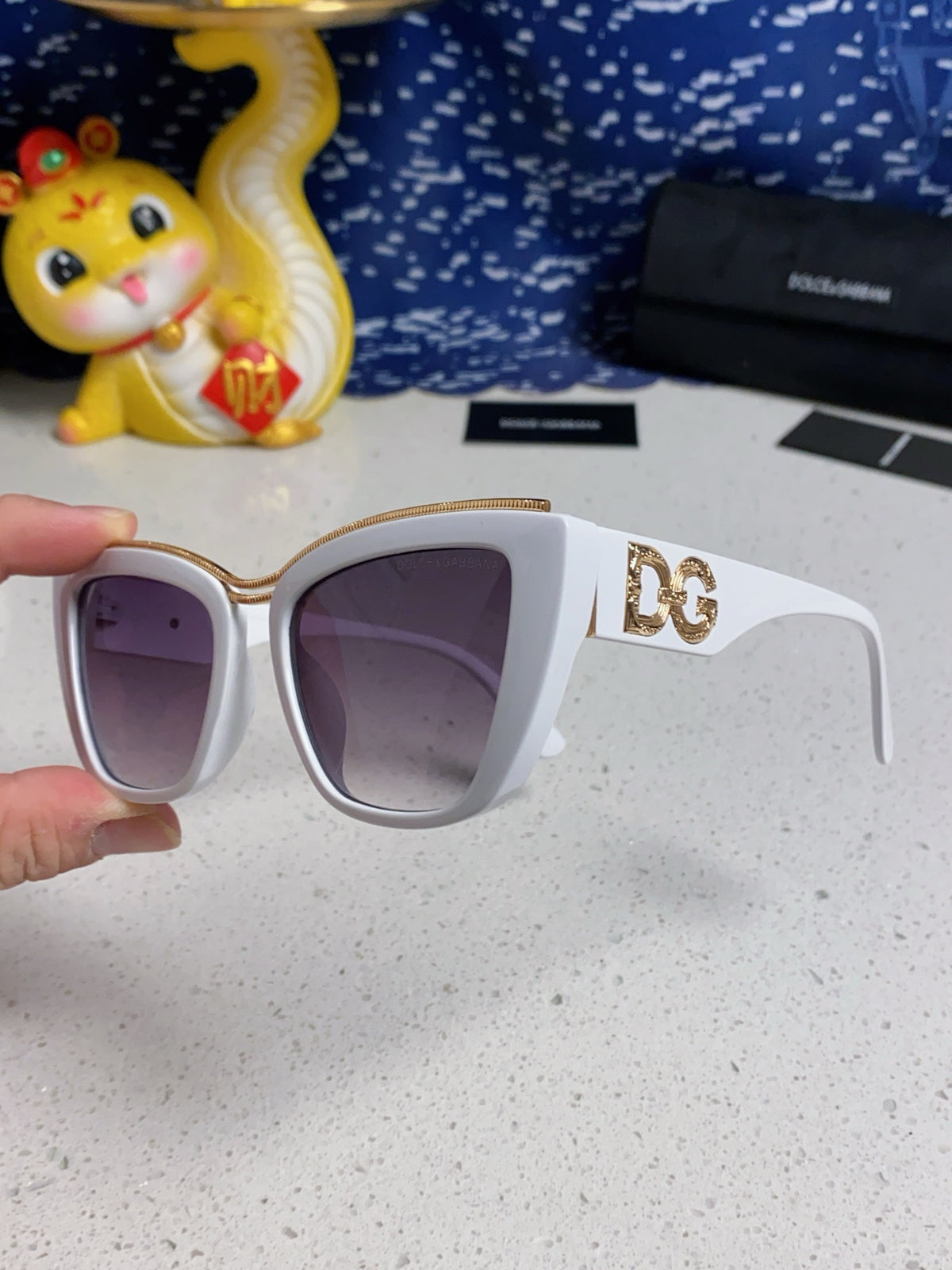 Dolce & Gabbana Cat-Eye Silver Lens Sunglasses for Men & Women - 450039 - detail image 6