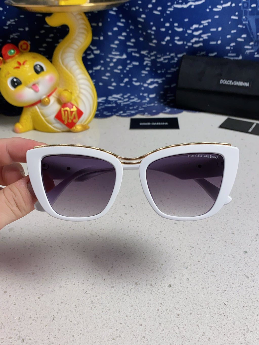 Dolce & Gabbana Cat-Eye Silver Lens Sunglasses for Men & Women - 450039 - detail image 4