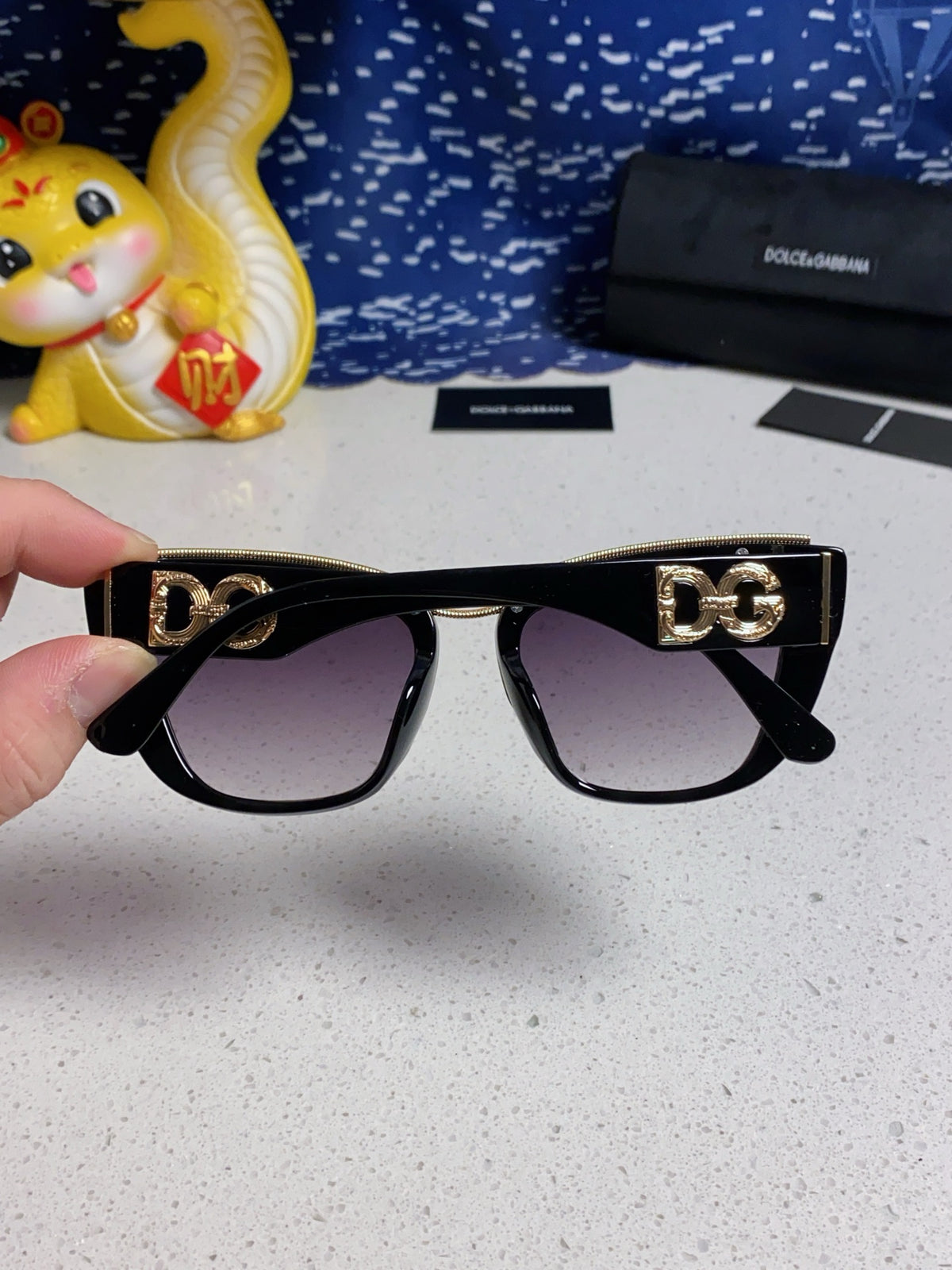 Dolce & Gabbana Cat-Eye Silver Lens Sunglasses for Men & Women - detail image 5