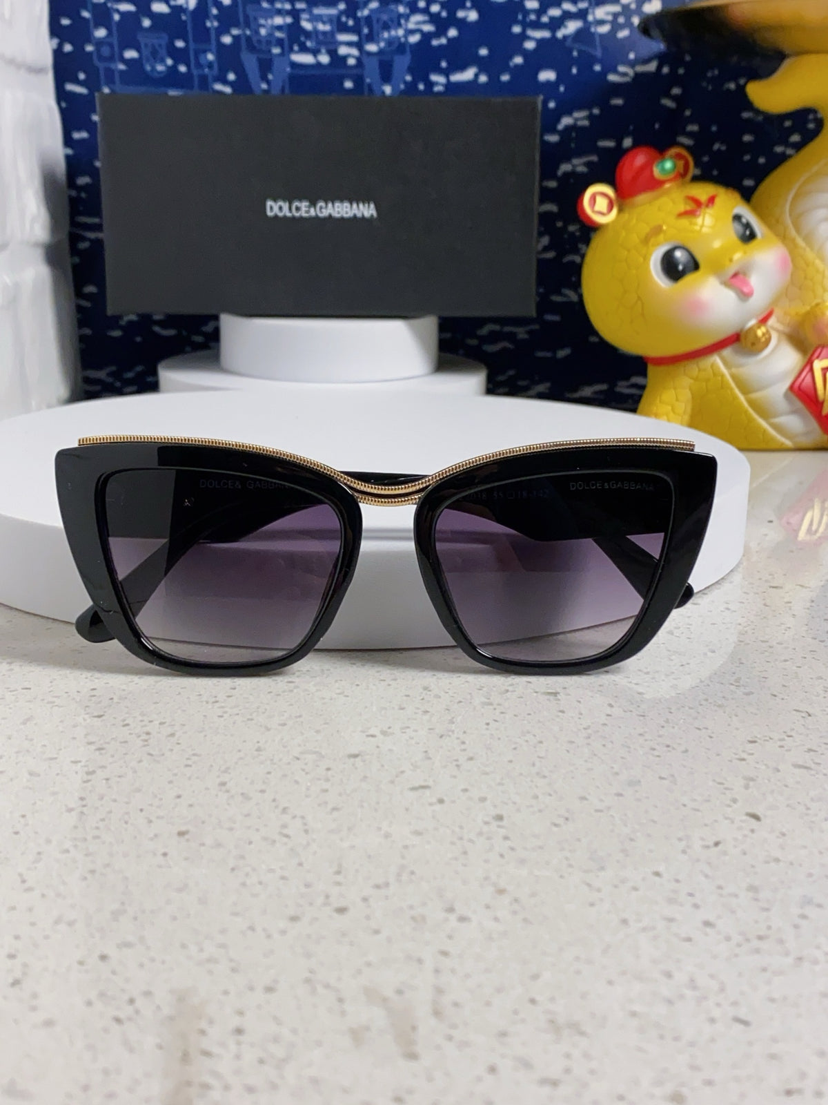 Dolce & Gabbana Cat-Eye Silver Lens Sunglasses for Men & Women - detail image 9