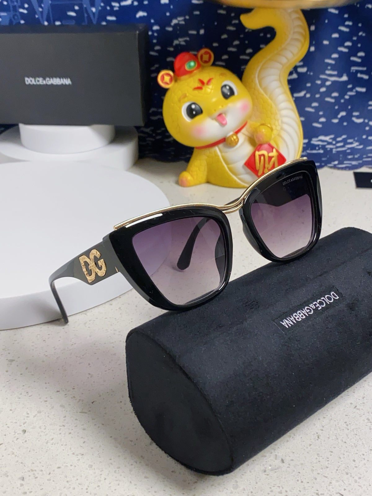 Dolce & Gabbana Cat-Eye Silver Lens Sunglasses for Men & Women - detail image 10