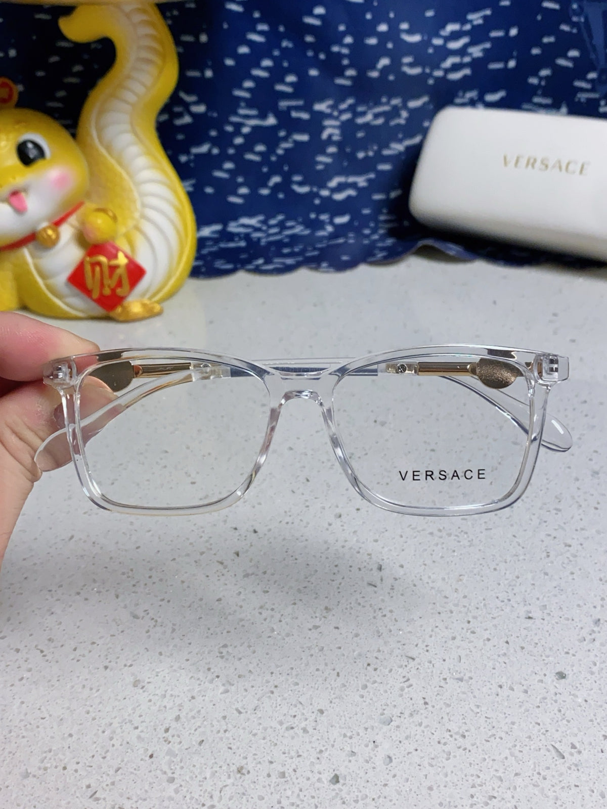 Versace Square Silver Lens Sunglasses for Men & Women - 449890 - detail image 4