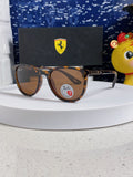 Ray-Ban Polarized Acetate Square Brown Lens Sunglasses for Men & Wome - 466589