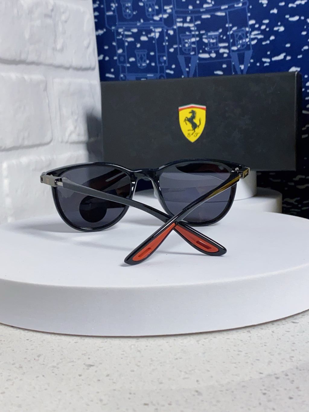 Ray-Ban Polarized Acetate Square Silver Lens Sunglasses for Men & Women - detail image 3