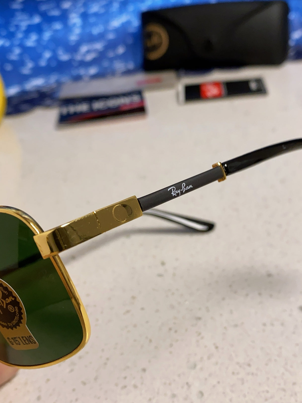 Ray-Ban RB4832 Square Green Lens Sunglasses for Men - 466467 - detail image 7