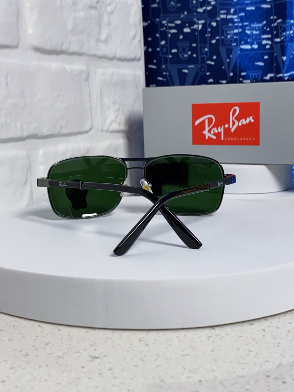 Ray-Ban RB4832 Square Green Lens Sunglasses for Men - 466468 - detail image 3