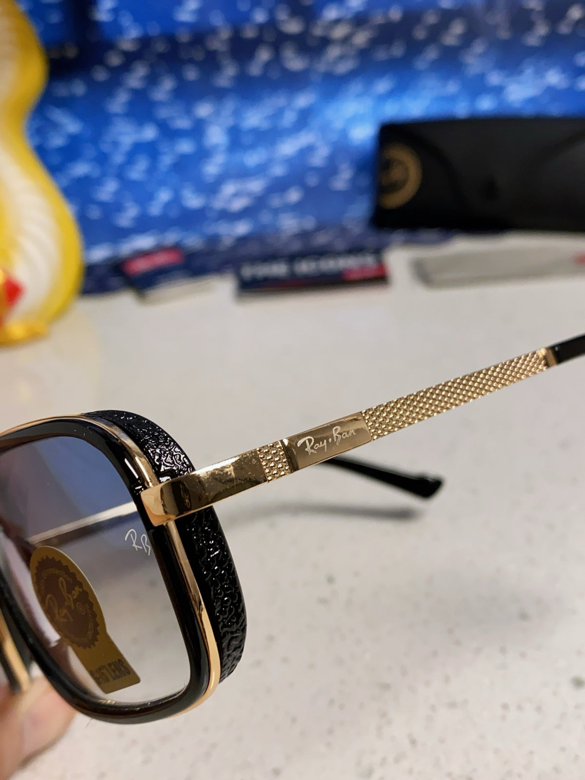 Ray-Ban RB4413 Square Silver Lens Sunglasses for Men & Women - 466529 - detail image 7