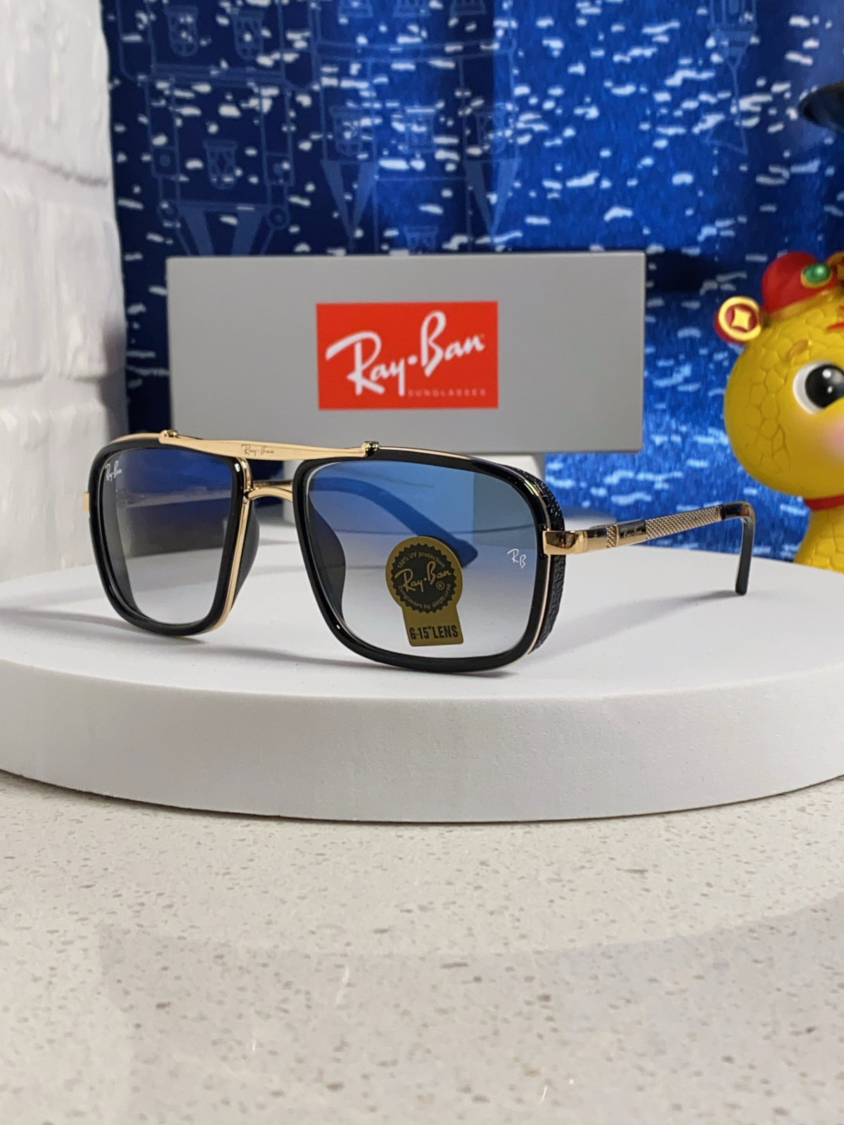 Ray-Ban RB4413 Square Silver Lens Sunglasses for Men & Women - 466529