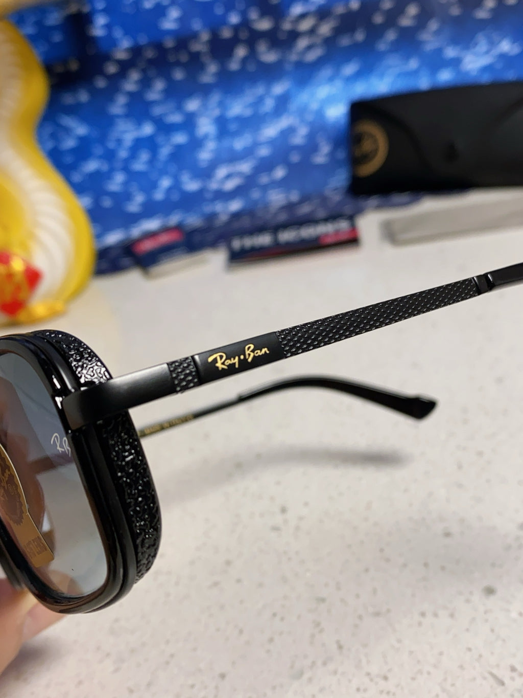 Ray-Ban RB4413 Square Silver Lens Sunglasses for Men & Women - 466530 - detail image 7