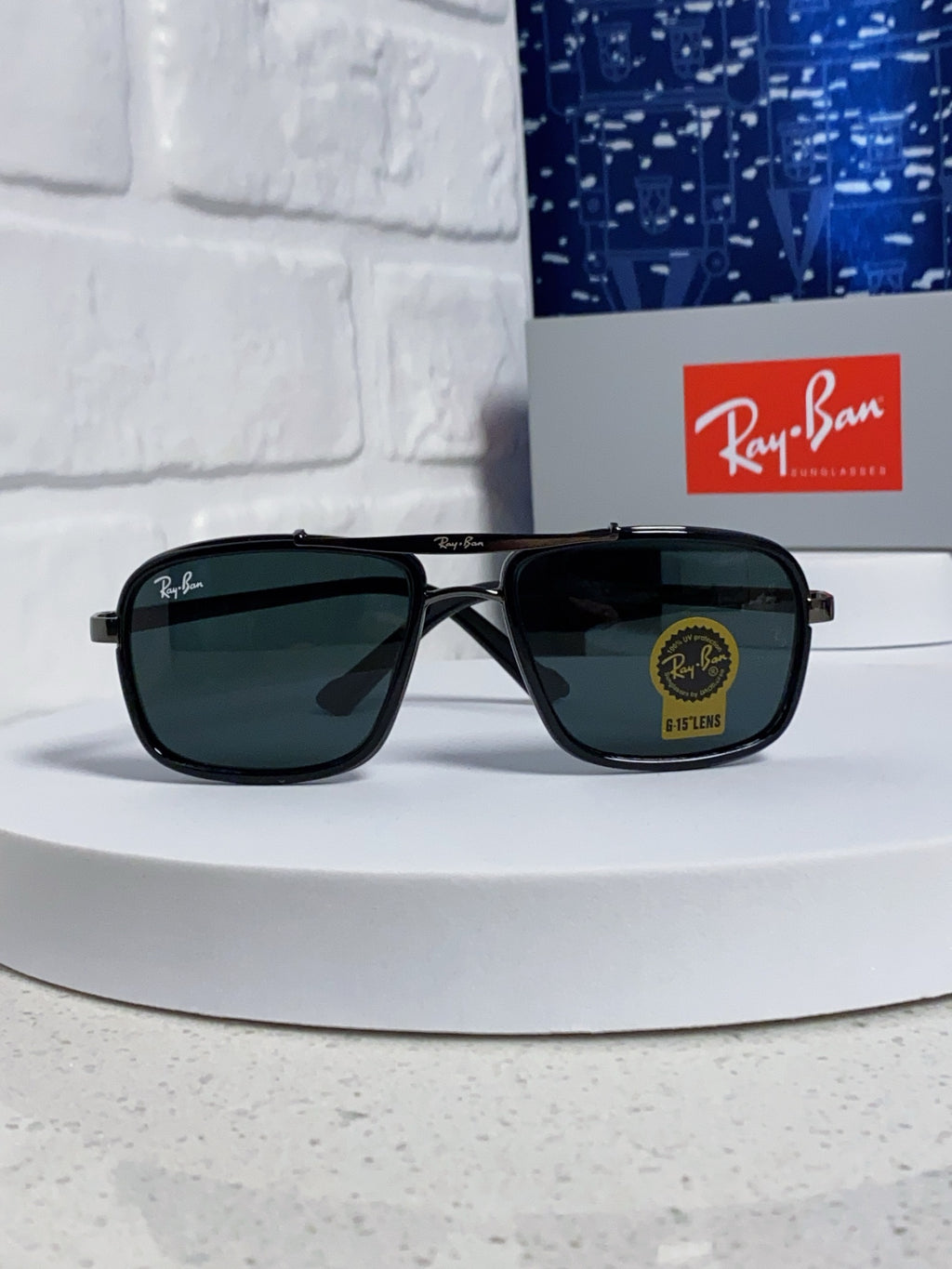 Ray-Ban RB4413 Square Silver Lens Sunglasses for Men & Women - 466535 - detail image 2