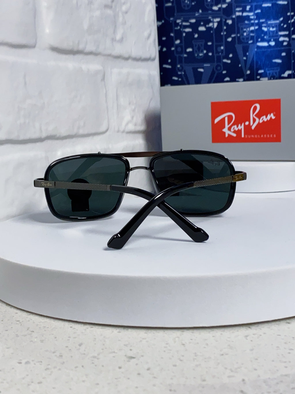 Ray-Ban RB4413 Square Silver Lens Sunglasses for Men & Women - 466535 - detail image 3