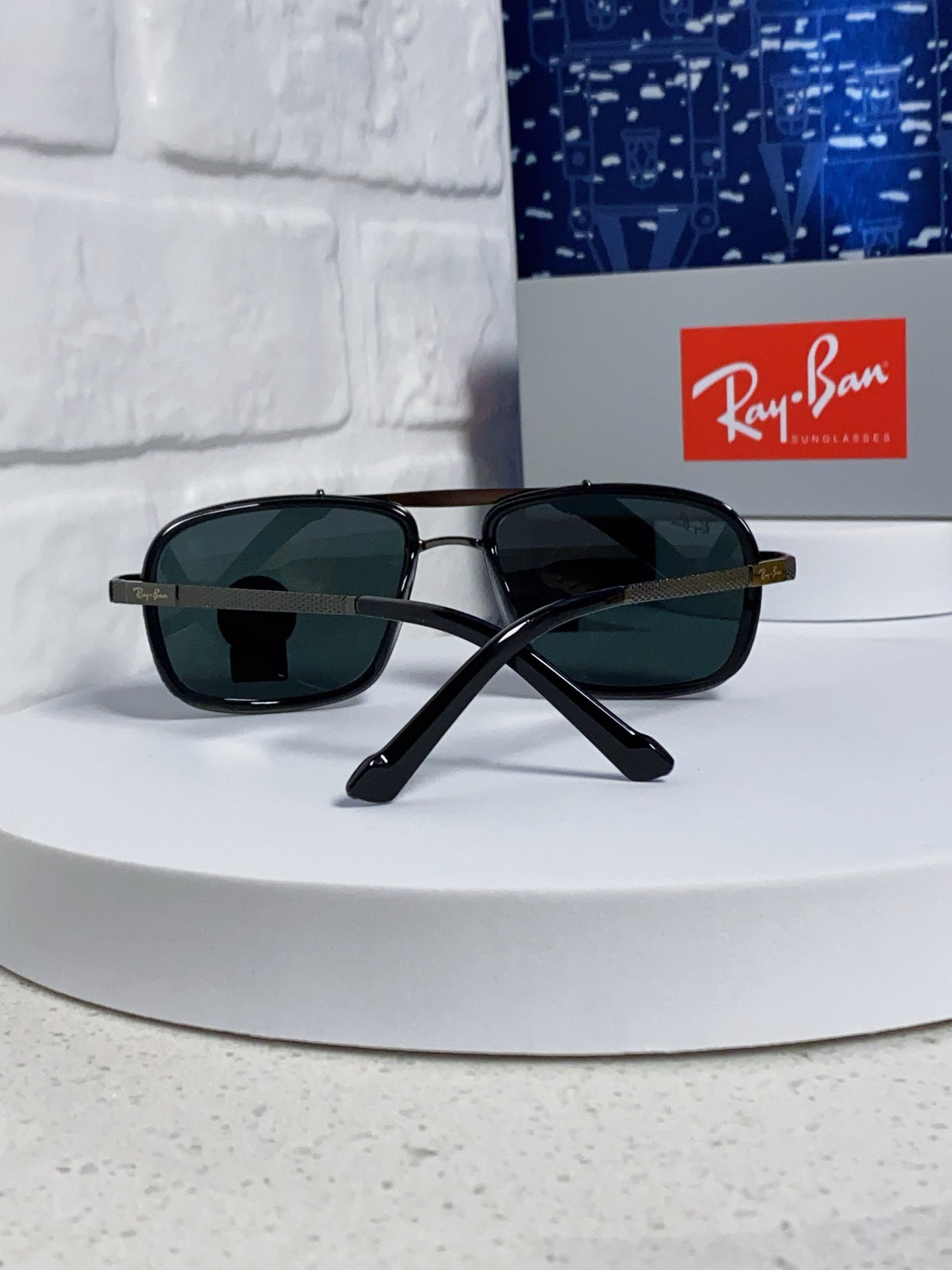 Ray-Ban RB4413 Square Silver Lens Sunglasses for Men & Women - 466535 - detail image 3