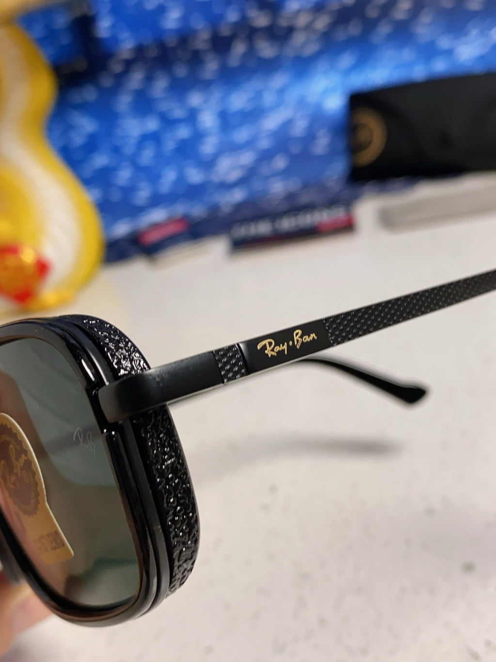 Ray-Ban RB4413 Square Silver Lens Sunglasses for Men & Women - 466536 - detail image 7