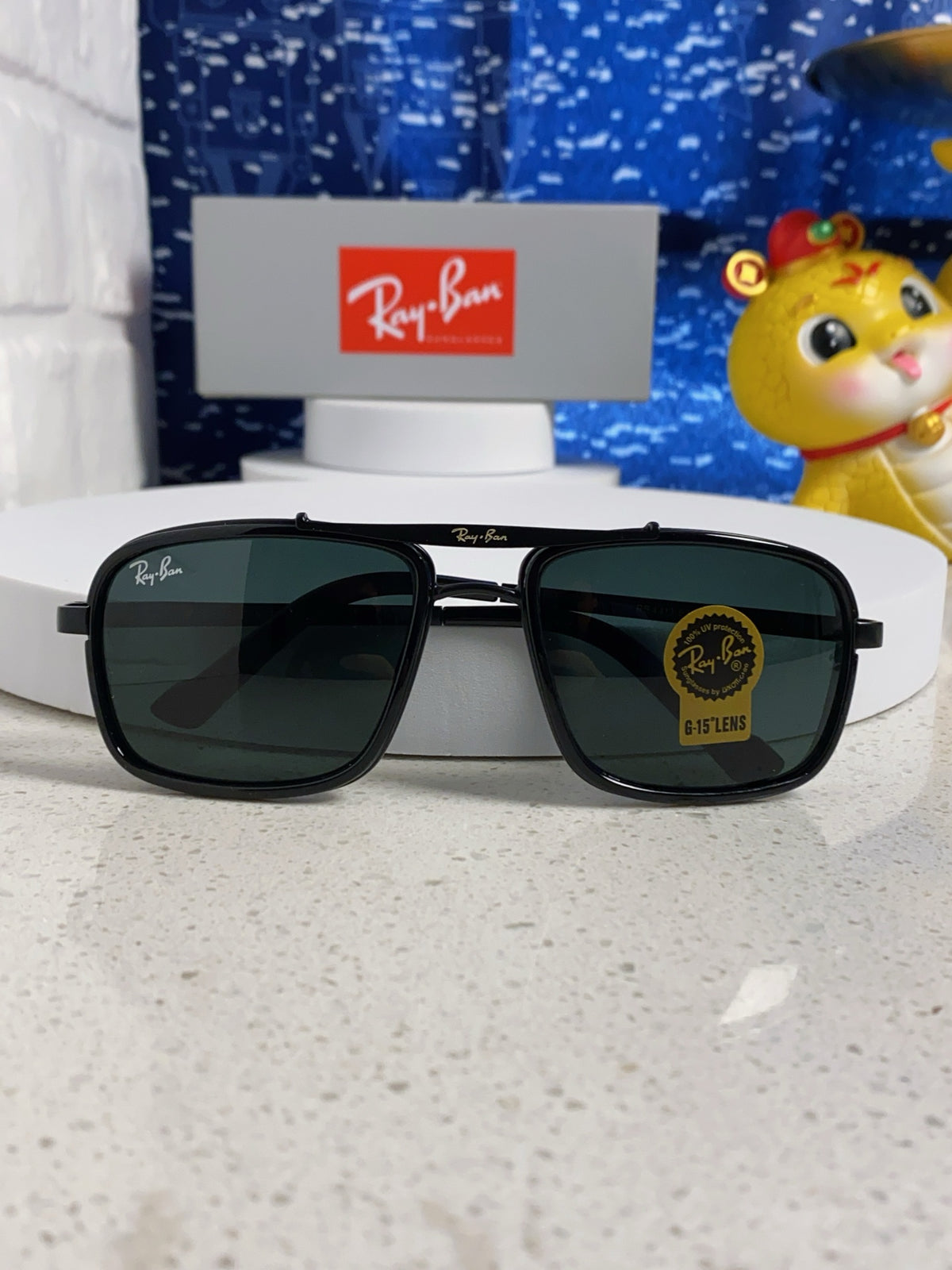 Ray-Ban RB4413 Square Silver Lens Sunglasses for Men & Women - 466536 - detail image 9