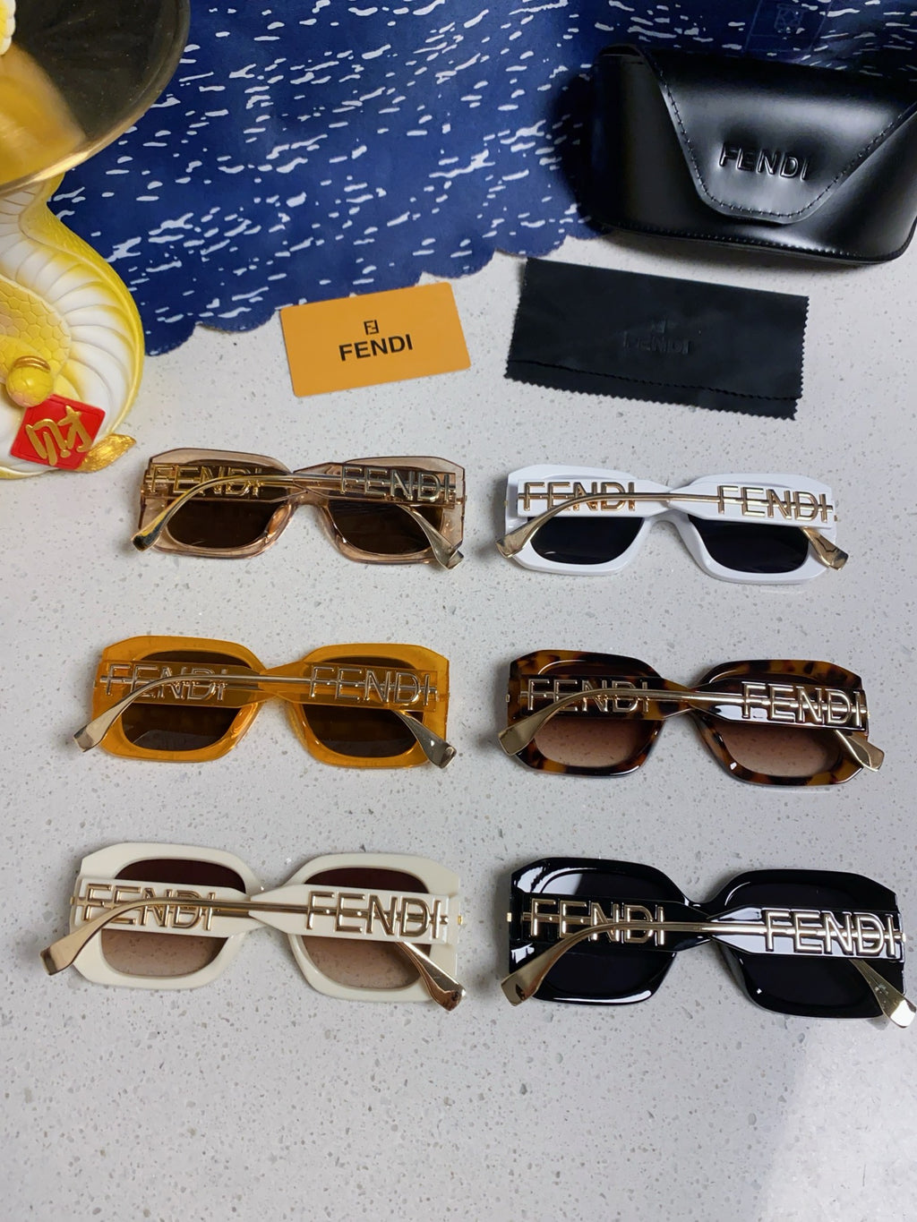 Fendi Oversized Brown Lens Sunglasses for Women - detail image 9