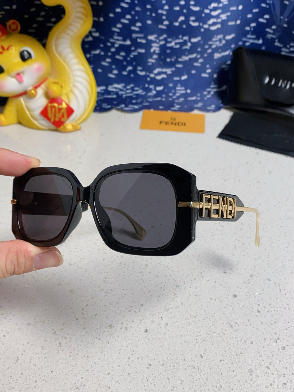 Fendi Oversized Silver Lens Sunglasses for Women - detail image 6