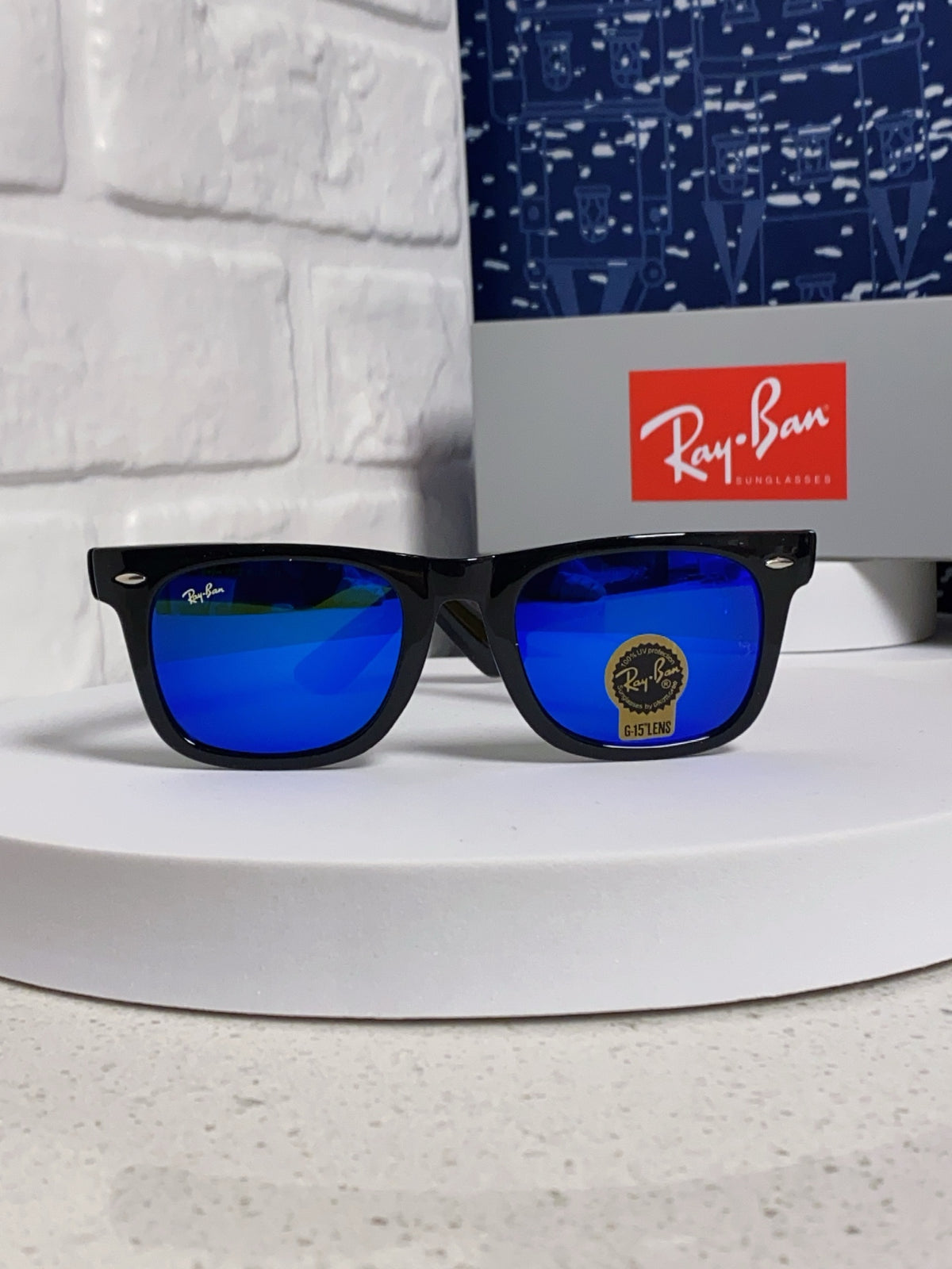 Ray-Ban Acetate Square Blue Lens Sunglasses for Men & Women - 466551 - detail image 2