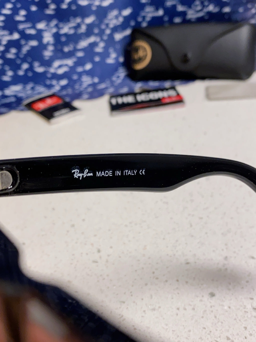 Ray-Ban Acetate Square Blue Lens Sunglasses for Men & Women - 466551 - detail image 8