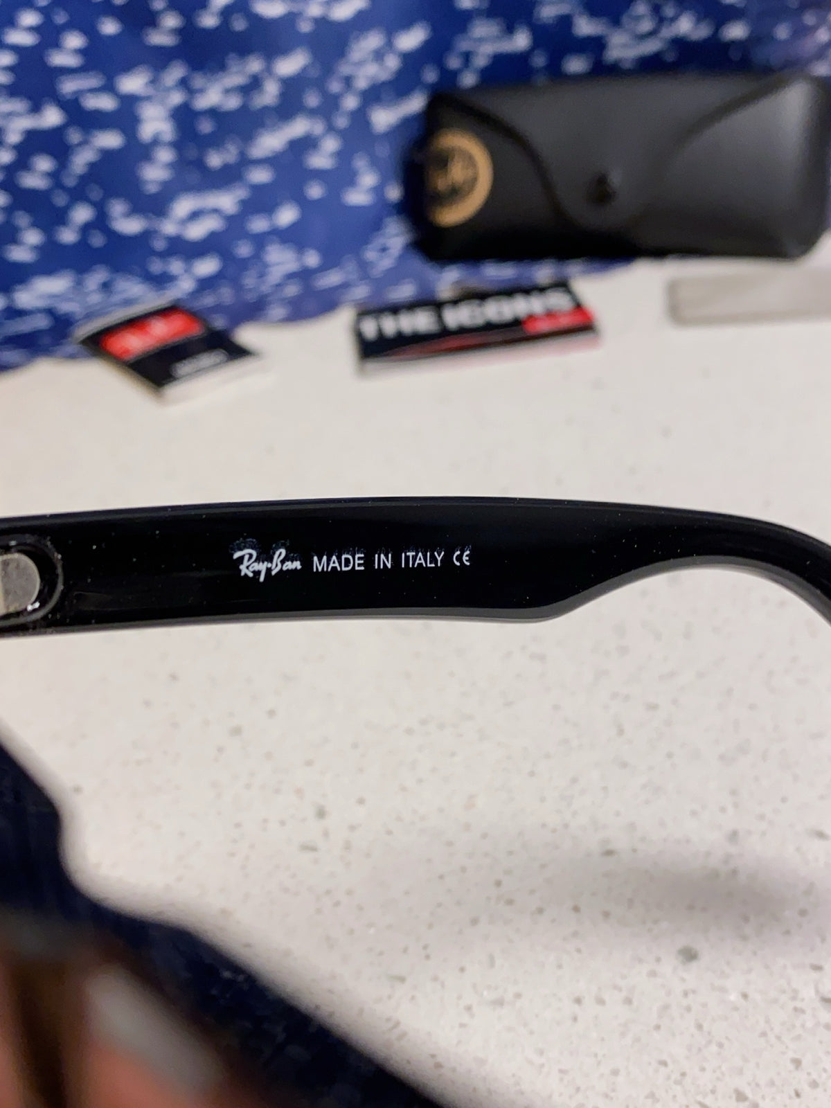 Ray-Ban Acetate Square Blue Lens Sunglasses for Men & Women - 466551 - detail image 8