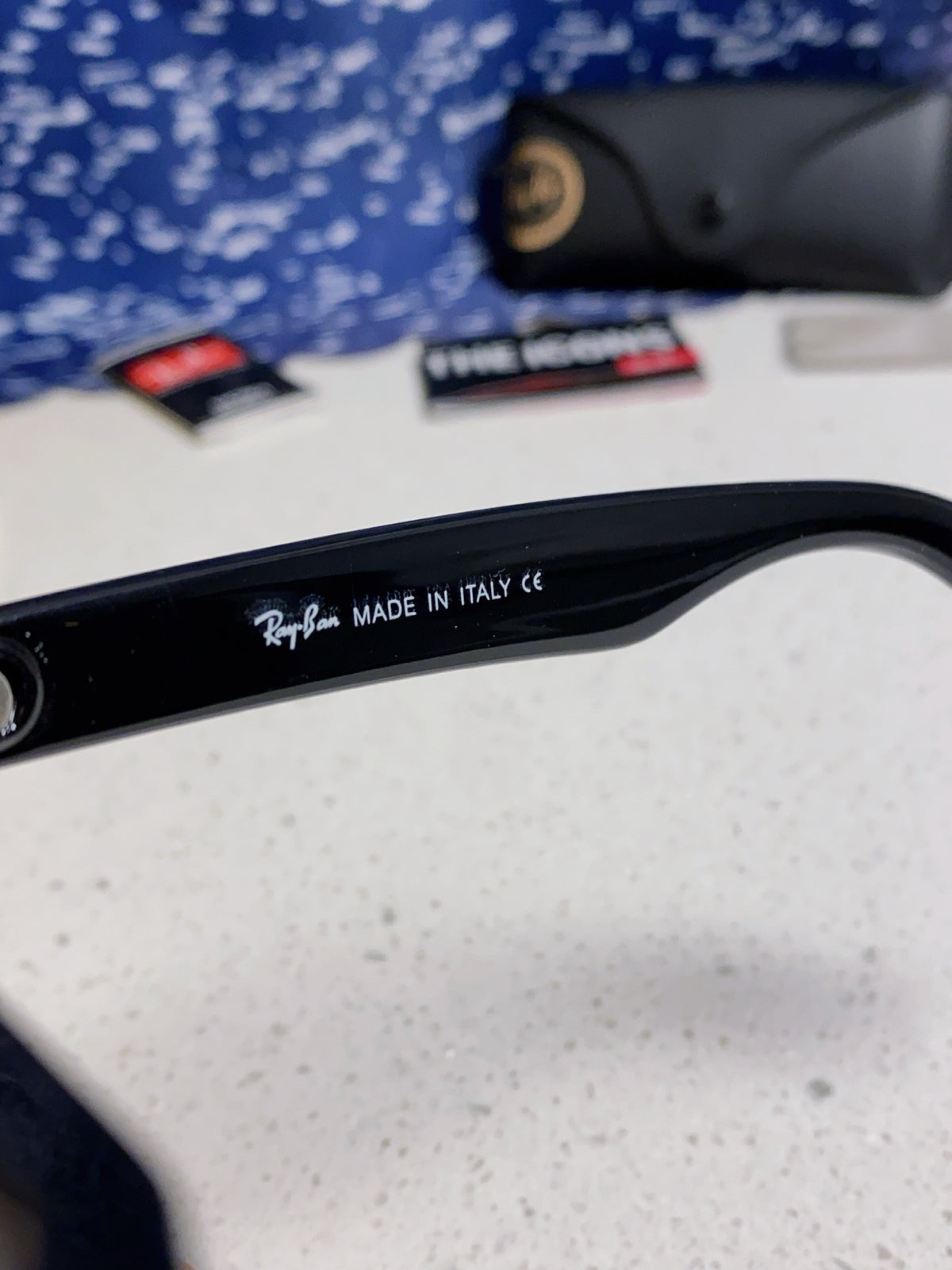 Ray-Ban Acetate Square Blue Lens Sunglasses for Men & Women - detail image 8