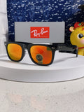 Ray-Ban Acetate Square Orange Lens Sunglasses for Men & Women