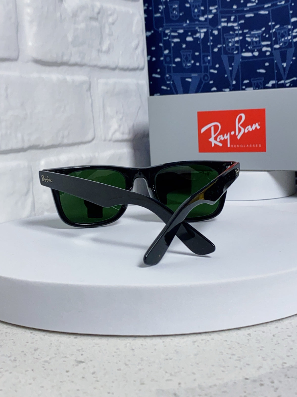 Ray-Ban Acetate Square Green Lens Sunglasses for Men & Women - detail image 3