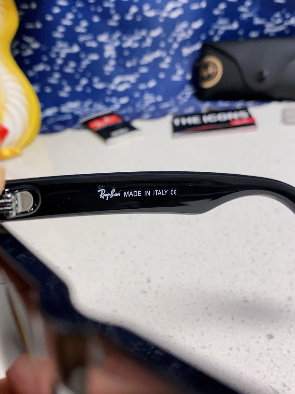 Ray-Ban Acetate Square Green Lens Sunglasses for Men & Women - detail image 8