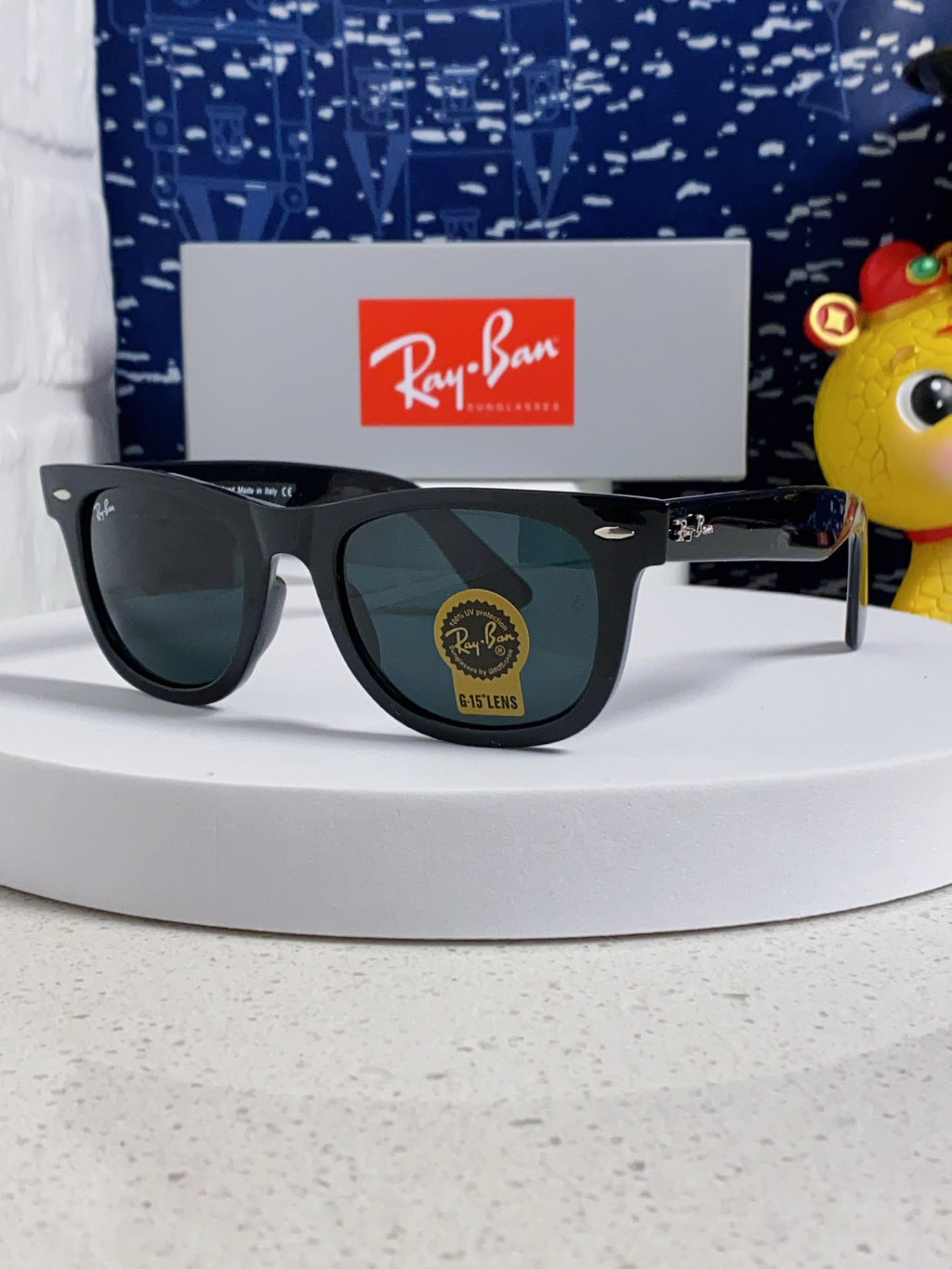 Ray-Ban Acetate Square Pink Lens Sunglasses for Men & Women