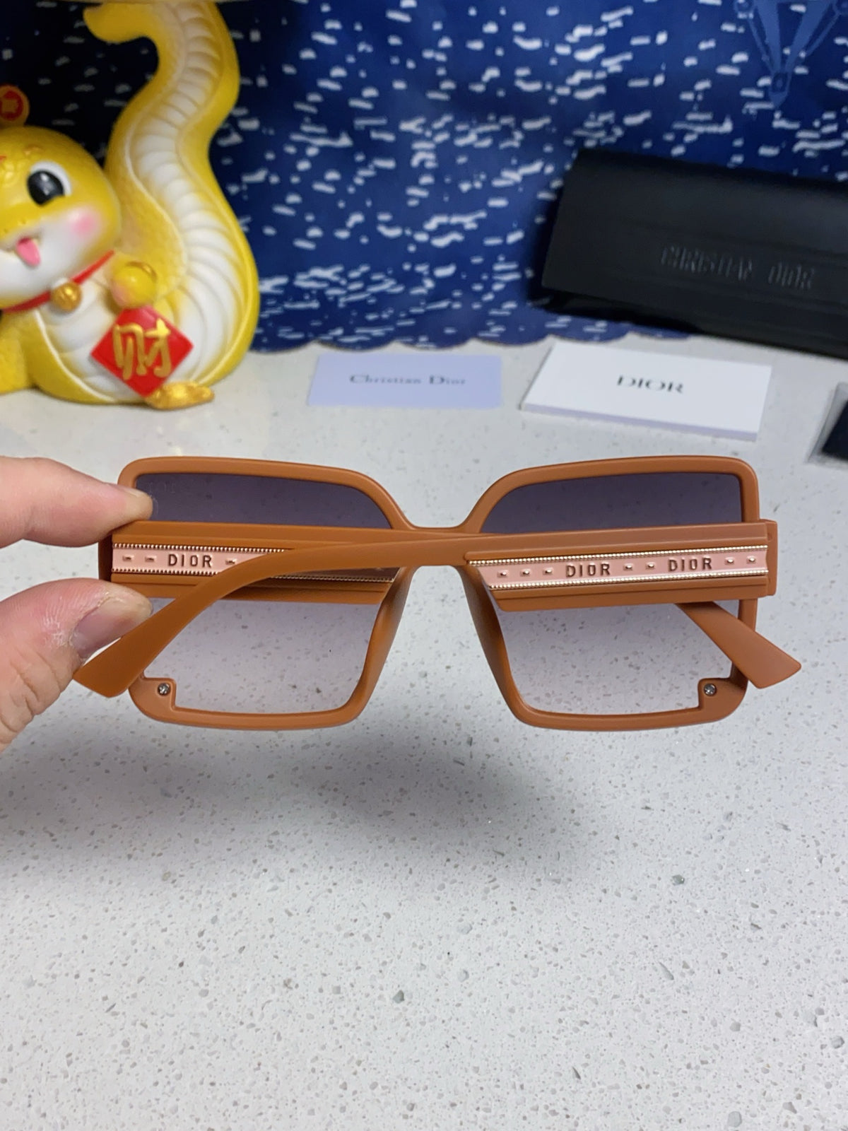 Dior Polarized Fashion Silver Lens Sunglasses for Women - detail image 5