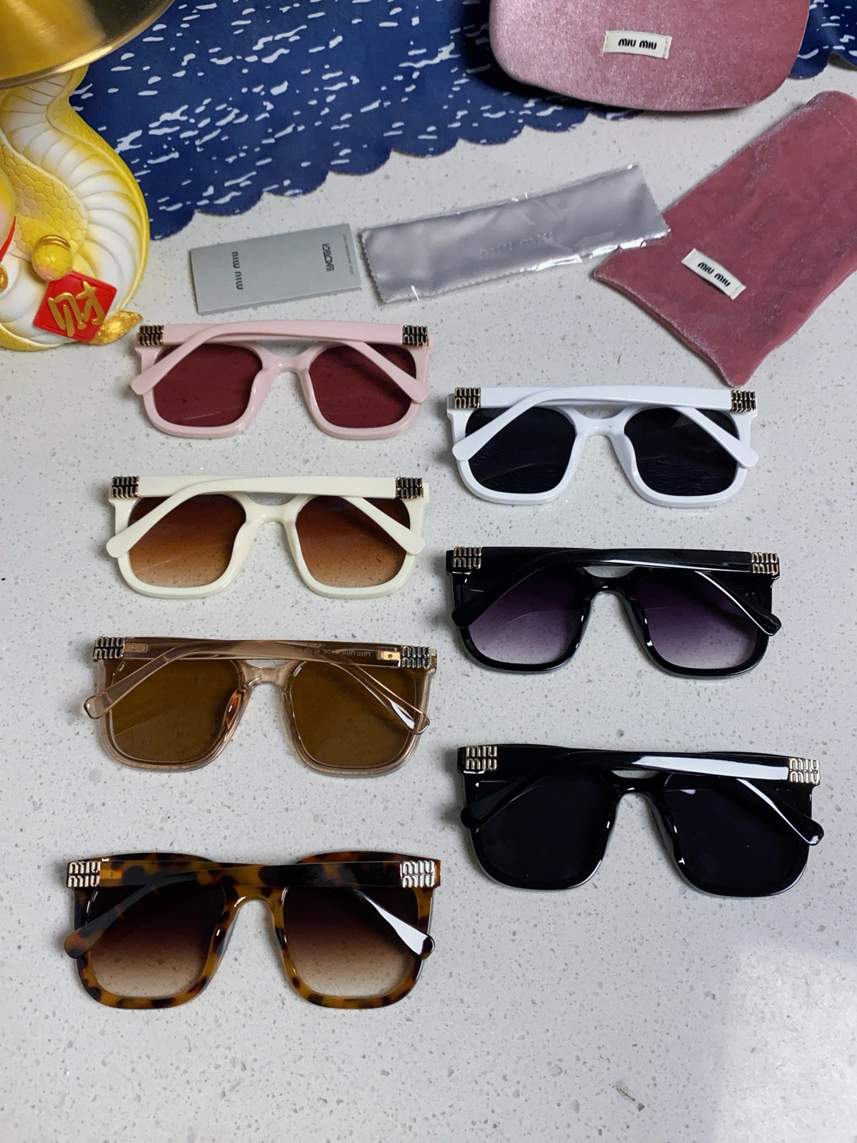 Miu Miu Round Silver Lens Sunglasses for Women - detail image 11