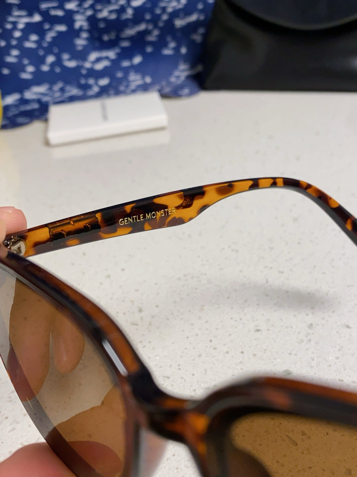 Gentle Monster HEIZER Square Brown Lens Sunglasses for Men & Women - 432935 - detail image 8