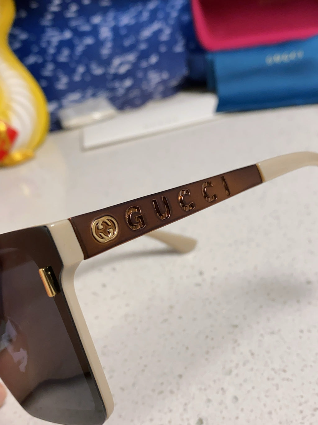 Gucci Polarized Square Silver Lens Sunglasses for Men & Women - 357879 - detail image 7