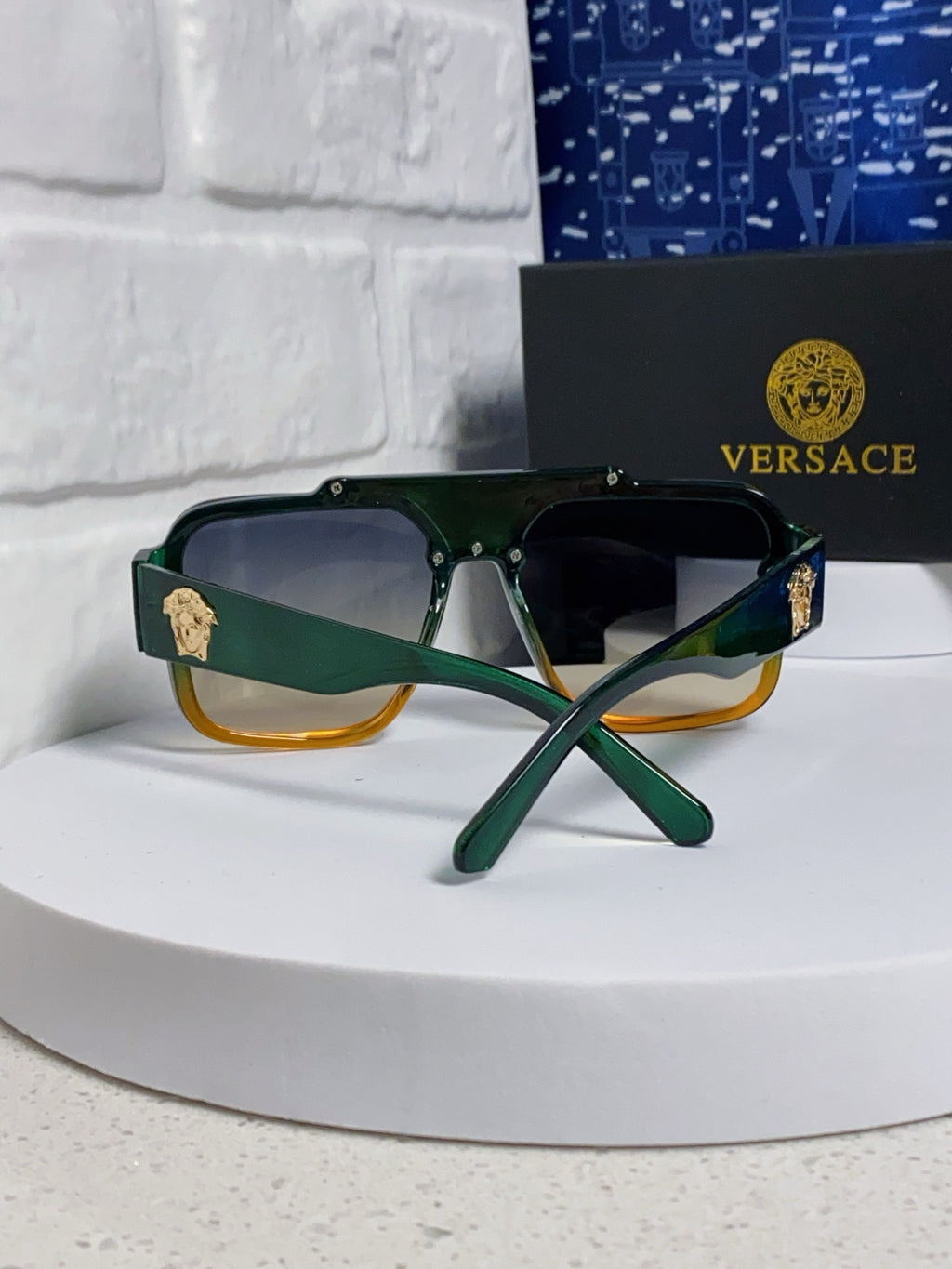 Versace Oversized Silver Lens Sunglasses for Men & Women - 358799 - detail image 3