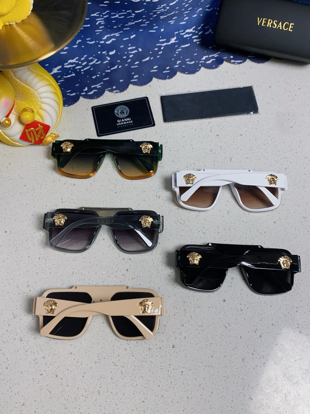 Versace Oversized Brown Lens Sunglasses for Men & Women - 358802 - detail image 10