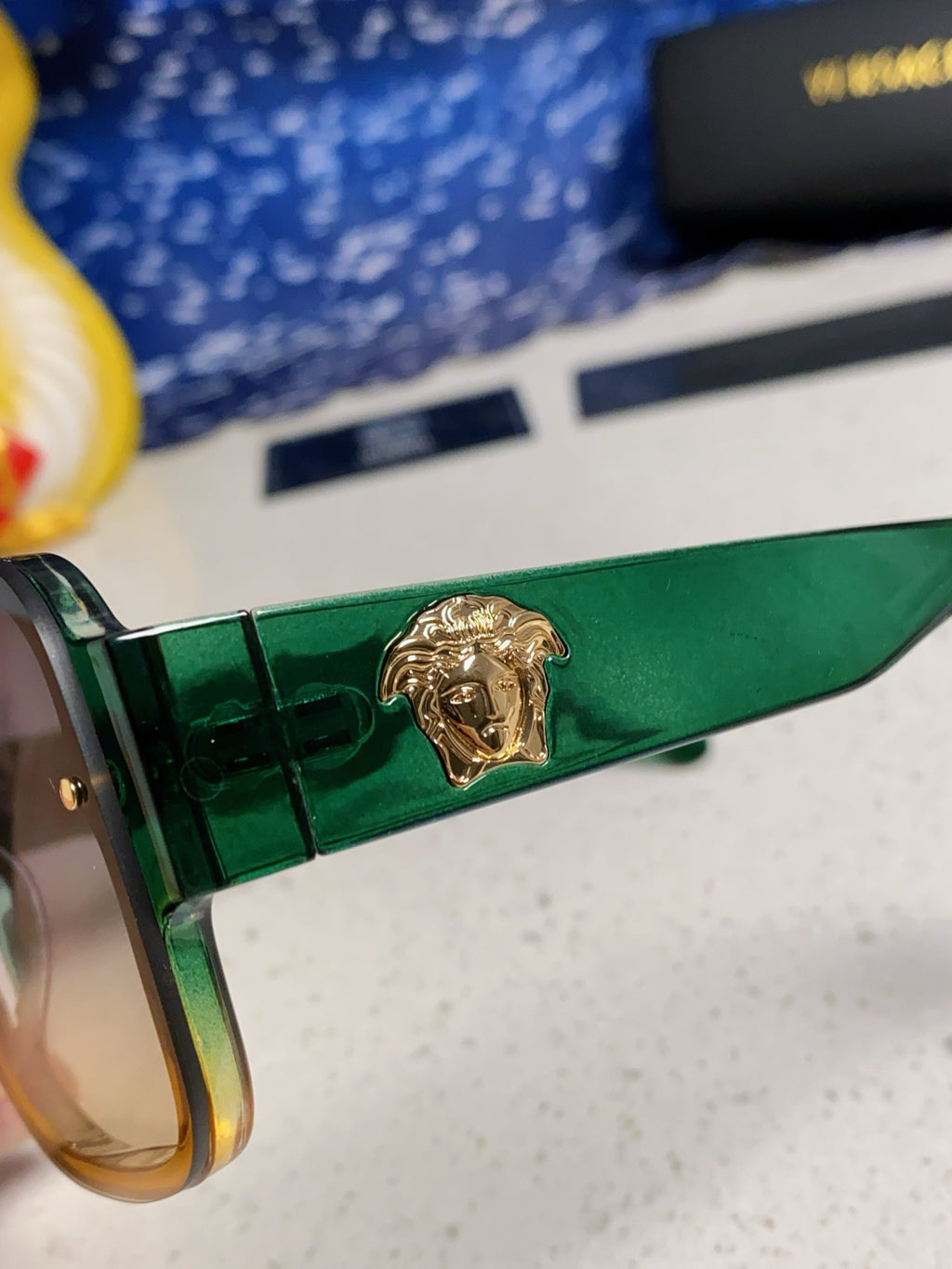 Versace Oversized Silver Lens Sunglasses for Men & Women - 358799 - detail image 7