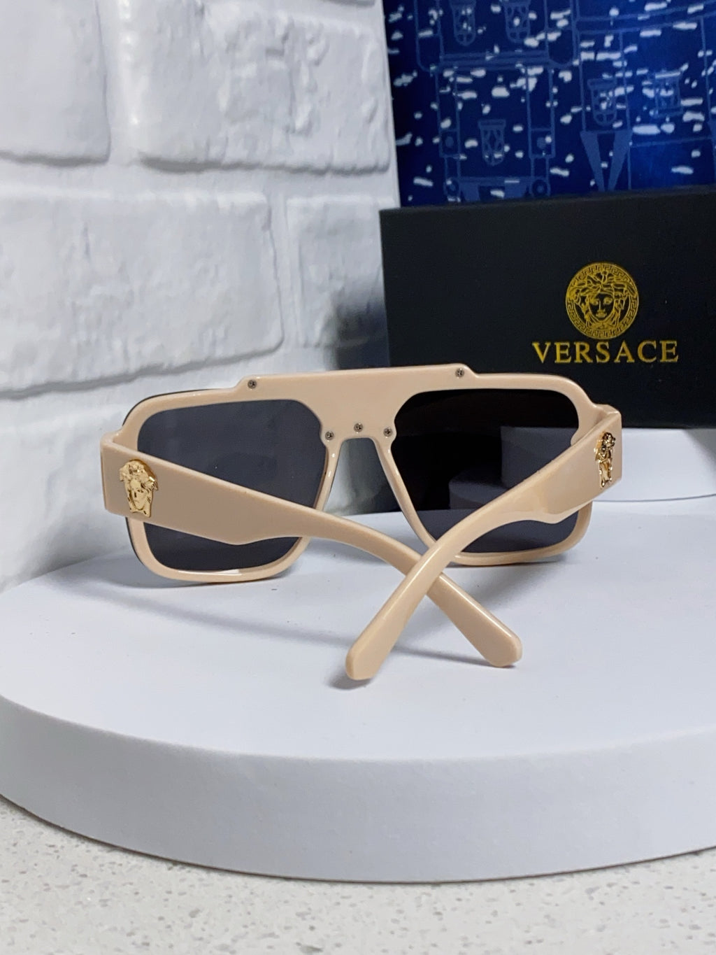 Versace Oversized Silver Lens Sunglasses for Men & Women - 358801 - detail image 3