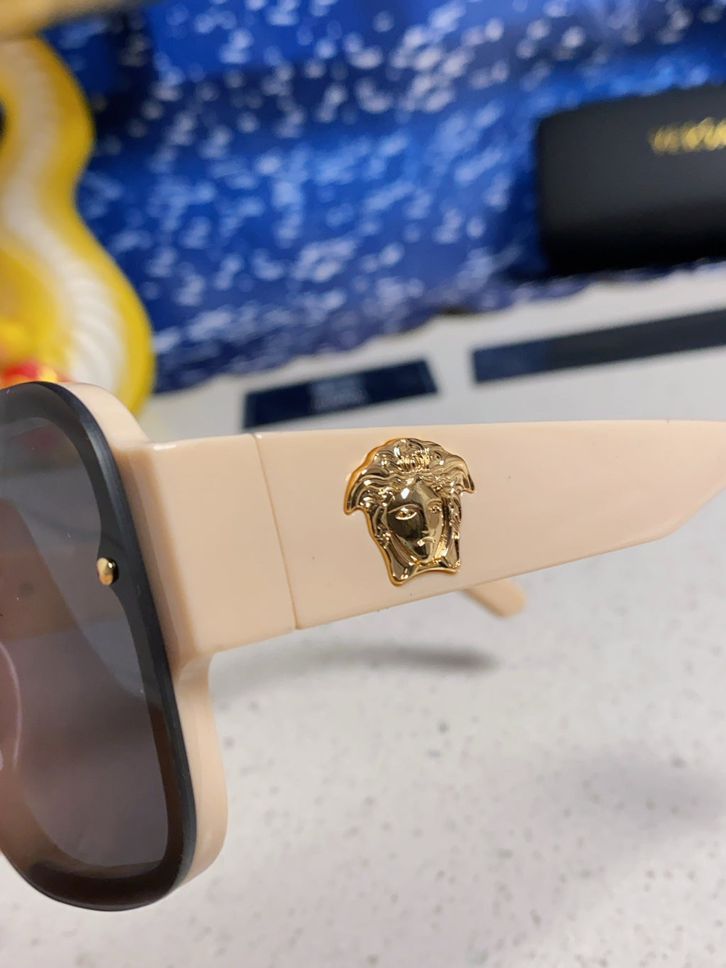 Versace Oversized Silver Lens Sunglasses for Men & Women - 487872 - detail image 7
