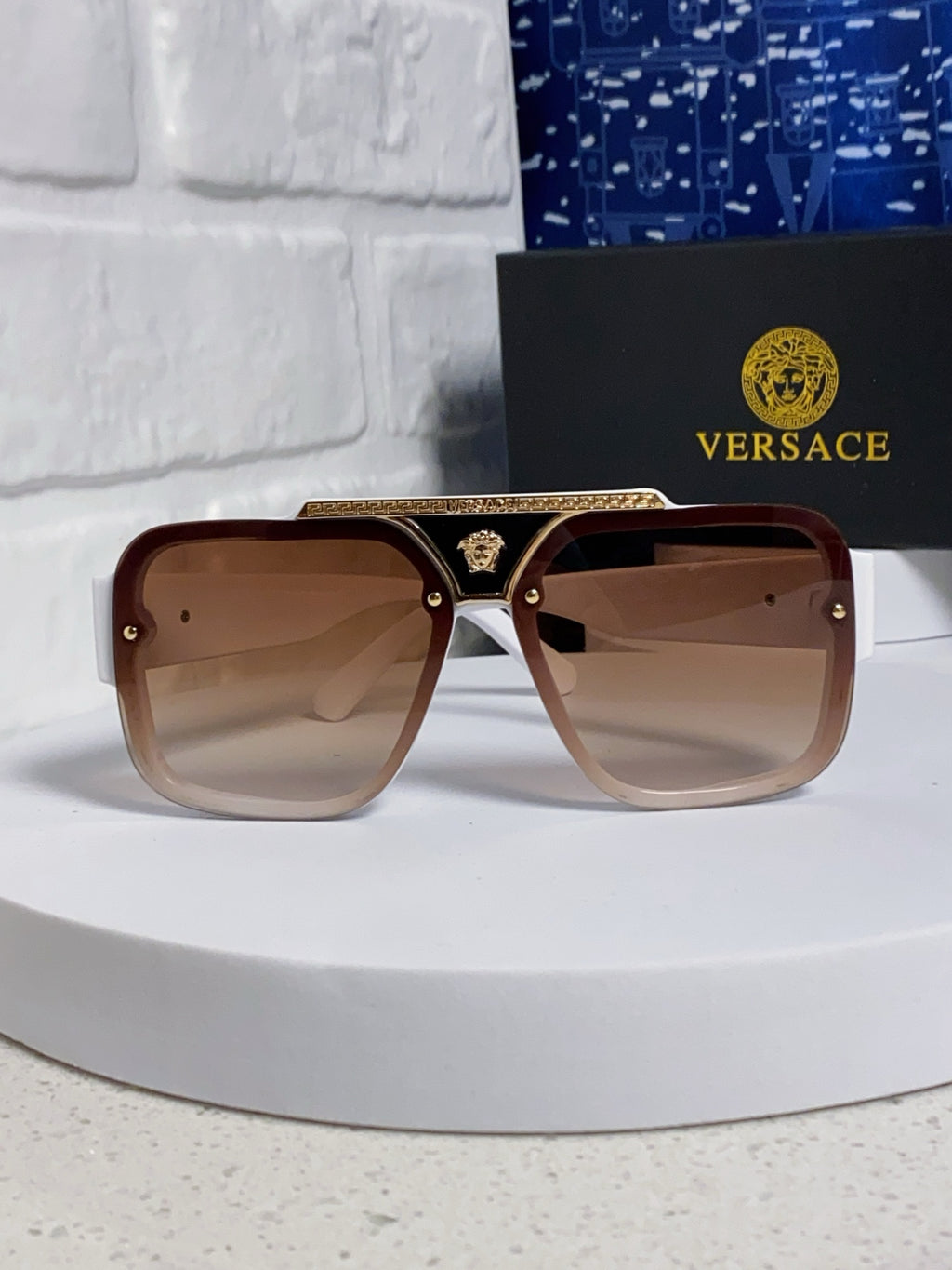 Versace Oversized Brown Lens Sunglasses for Men & Women - 358802 - detail image 2