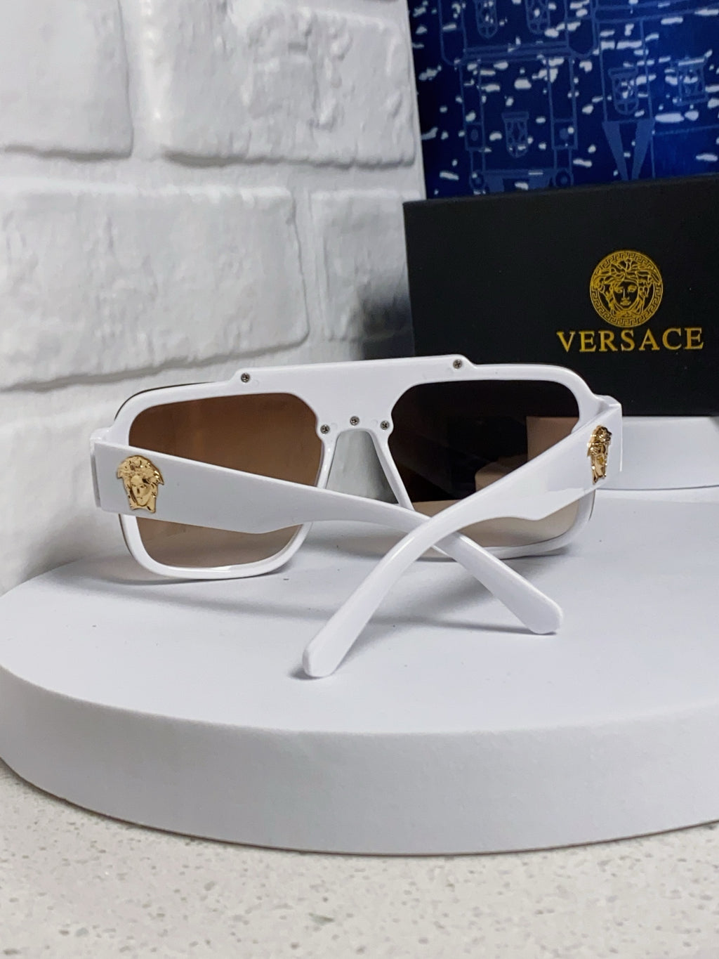 Versace Oversized Brown Lens Sunglasses for Men & Women - 358802 - detail image 3