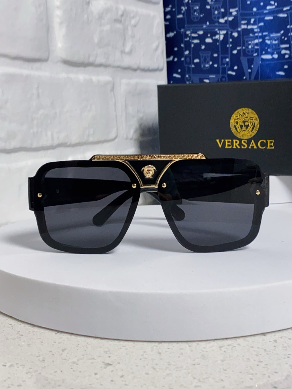 Versace Oversized Silver Lens Sunglasses for Men & Women - 358803 - detail image 2
