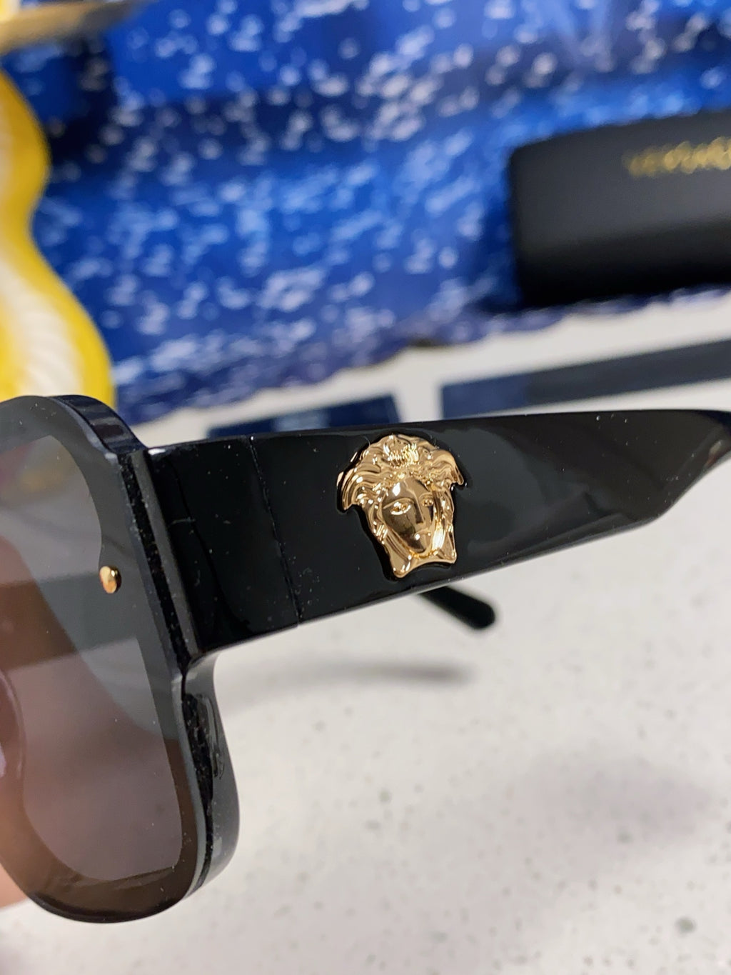 Versace Oversized Silver Lens Sunglasses for Men & Women - 487874 - detail image 7